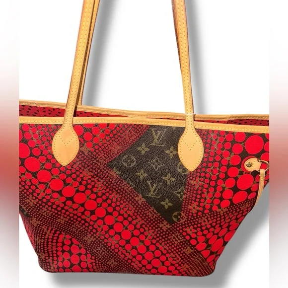 Louis Vuitton Neverfull Tote COA Limited Edition Kusama Waves Monogram Canvas MM - Picture 4 of 15